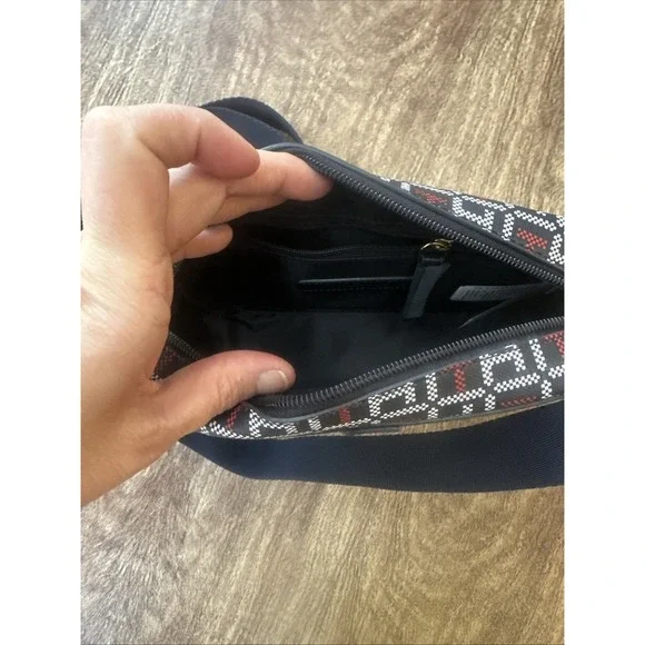 tommy hilfiger Leather Crossbody women navy blue Hazel Mono Jacquard - Picture 8 of 8